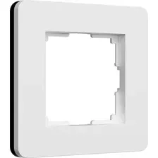 Рамка Werkel Split W0013068 (белый/черный, Soft-Touch)