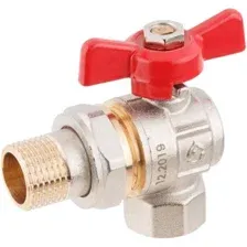 Запорная арматура AV Engineering Шаровой кран угловой бабочка НР-ВН 1/2" AVE094012E