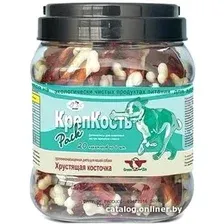 Лакомство для собак GreenQZin КрепКость хрустящая косточка с уткой 750 г