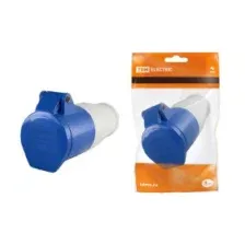 Розетка 213 переносная 2Р+РЕ 16А 220В IP44 TDM SQ0603-0010