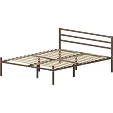 Кровать Домаклево Металика Г3 140х190 (коричневый)