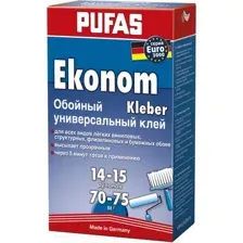 Клей для обоев Pufas Эконом Euro 3000 универсальный, 500 г
