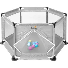 Игровой манеж Solmax&amp;Kids ZV97981 (серый)