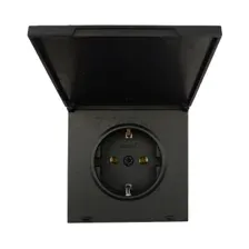 Розетка Lezard Zima 704-4288-123BQC (черный бархат)