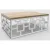 Журнальный столик Hype Mebel Лок 60x80 (белый/дуб галифакс натуральный)
