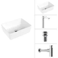 Умывальник Lauter 21674B + Moon 21СK81691C + сифон 21635CH + дон.клапан 21190CH (хром)
