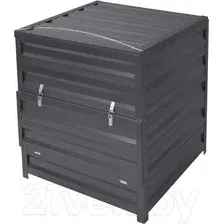Компостер Формула качества Оцинкованный с крышкой 1000x1500x1000 (графитовый серый)