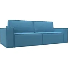 Диван Лига диванов Куба 124515 (рогожка амур голубой)