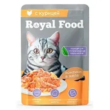 Royal Food Ломтики в желе с курицей для кошек 75 г