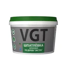 Шпатлёвка по дереву VGT Экстра светло-серый,  1 кг