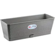 Вазон Stefanplast Balconetta Liberty 87568 (каменно-серый)