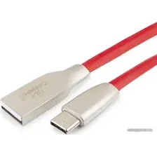 Кабель Cablexpert USB Type-A - USB Type-C CC-G-USBC01R-1M (1 м, красный)