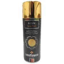 Краска-спрей акриловая SENFINECO Paint Acrylic Bright Gold золото-эффект 450 мл. арт. 8004017