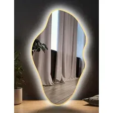 Зеркало с подсветкой  EMZE 45x77 LED.UV.NF.45.77.AUR.4K (золото с УФ-окантовкой и подсветкой)