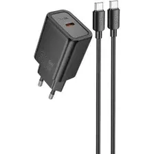Сетевое зарядное Hoco N62 USB Type-C (черный)