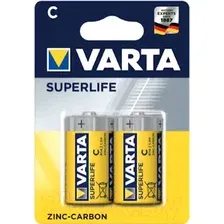 Комплект батареек Varta Superlife Baby 2C R14P / 02014101412 (2шт)