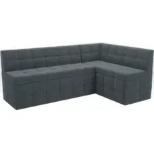 Угловой диван Мебель-АРС Атлантис правый 190x84x120 (велюр серо-синий HB-178 26)