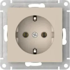 Розетка Systeme (Schneider) Electric AtlasDesign ATN001243S с заземлением