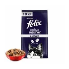 Felix Двойная вкуснятина для кошек (Мясо) 10 кг