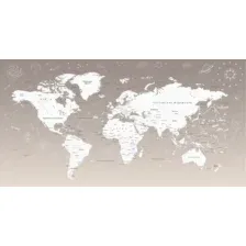 Фотообои листовые Citydecor Карта мира 25 (500x260см)