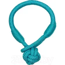 Игрушка для собак Playology Tough Tug Knot / P33359 (с ароматом арахиса, голубой)