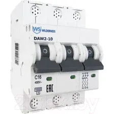 Выключатель автоматический Wilderness DAW2-10 3P 6A D 10kA / DAW2-10-3-D006
