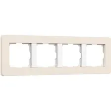 Рамка Werkel Split W0043066 (айвори/белый, Soft-Touch)