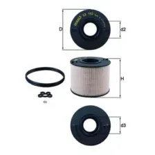 Фильтр топливный KNECHT/MAHLE KX192D
