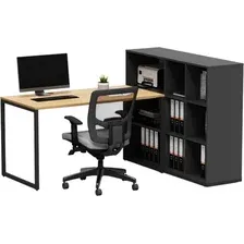 Письменный стол Crafto Тор Норма 02 178x140x111 (графит дуб)
