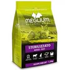 Корм Meglium Сat Neutered (Говядина) для кошек 1,5 кг