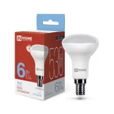 Лампа светодиодная LED-R50-VC 6Вт 230В Е14 6500К 530Лм IN HOME 4690612031156