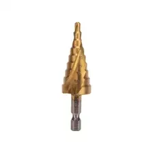 KR-12-6611 Сверло по металлу ступенчатое ТИТАН 4,0-20,0 мм 76 mm 65 HRC Р6М5 TiN Kranz