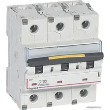 Выключатель автоматический Legrand DX3 3P C 100A 16kA 4.5M 409281