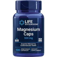 Магний /Magnesium Caps 500 мг 100 капсул /Life Extension