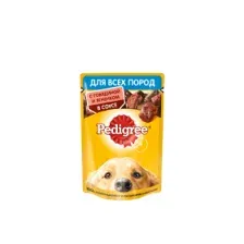 Пресервы Pedigree для взрослых собак всех пород с говядиной/ягненком в соусе 85 г