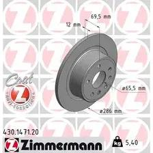 Тормозной диск ZIMMERMANN 430.1471.20 полный , задняя ось