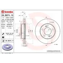 Тормозной диск Brembo 09B97411