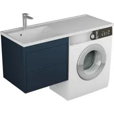 Veneciana Тумба с умывальником Nera 55 с 2-мя ящиками + Paola Magenta 1200 L (индиго)