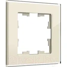 Рамка для выключателей и розеток IEK Brite BR-M12-G-K10 (ванильный)