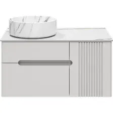 Brevita Тумба под умывальник Pallisandro 80 PAL-50080-501П2Я+PA01-80