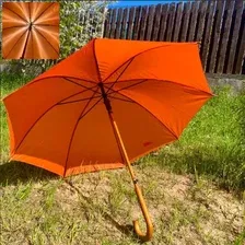 Зонт-трость SunShine Arwood 8003.07 (дерево/оранжевый)