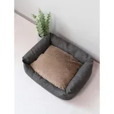 Лежанка для животных MATEX PET LUX. Размер: 50x40 Цвет: темно-серый, кофейный