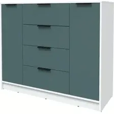 Тумба Интерлиния Концепт КТ-Т120 Глосс (белый платинум/верде)