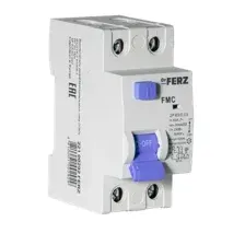 Устройство защитного отключения Dr.Ferz FMC-1P+N 63A 30mA 6kA AC 2M / 22100292FERZ