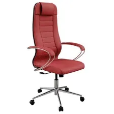 офисное компьютерное кресло Metta B 1m 32PF/K127 CH (ткань Bahama), красный