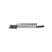 Набор головок 3/8" 7-21 мм 12 граней 13 предметов глубокие TOPTUL