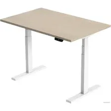 Стол с регулировкой высоты Smartstol Slim 160x80x1.8 (белый/дуб феррара)