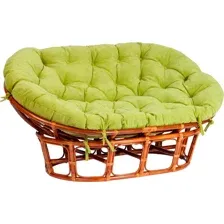 Диван садовый Tetchair Mamasan 23/02 W с подушкой (коньяк/олива)