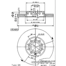 Тормозной диск Brembo 09574521