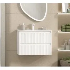 Тумба с умывальником Brevita Riva 70 / RIV-07070-0102Я+B-OND070-01